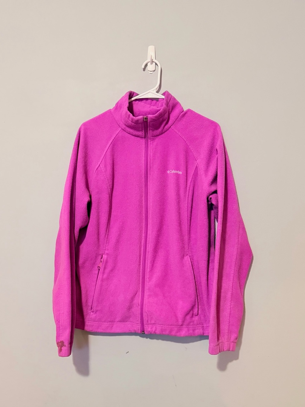 Columbia Women's Fuschia Full-Zip Fleece Jacket